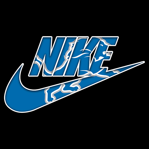 Detroit Lions Nike logo iron on paper